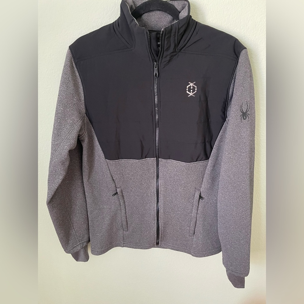 Spyder Men's Black and Gray Performance Jacket, size S